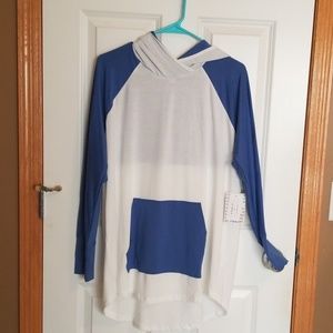 Lularoe XL Amber blue and cream